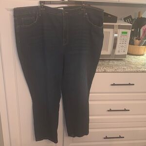 Crown & Ivy High Rise Vintage Straight Jeans Size 22W